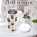 DUUV Highland Cow Insulated Tumbler 24oz, Highland Cow Sunflower Cup Gifts for Women Girls, Just a Girl Who Loves Cows Tumbler Leakproof, Mothers Day Ideal Gifts for Cows Lovers Gym Office, 1 Pack