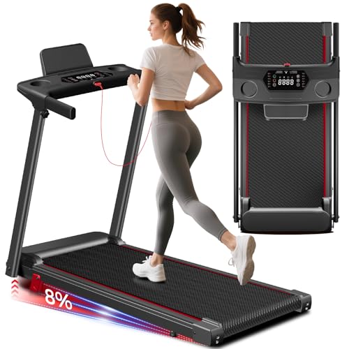 Treadmill with Incline 3-in-1 Portable Treadmills for Home Small, Incline