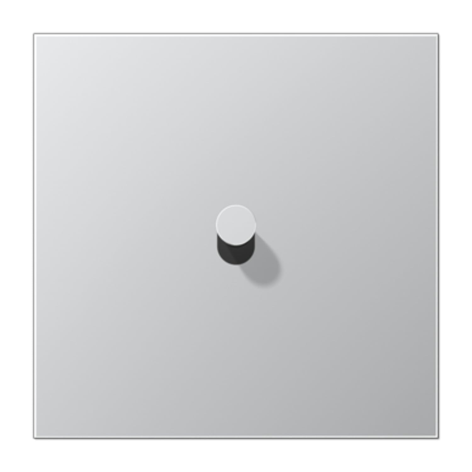 Plaque 1 x 1 pal. cône 1912 aluminium JUNG AL12-0K0 plaque de commande