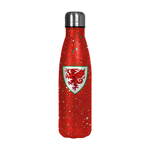 Botella de Gales FOCO Paint Splatter de 500 ml para aficionados al fútbol