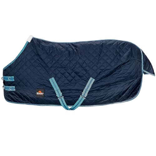 Start Pony Stalldecke Pferd, Unterdecke Pferd, Pferdedecke Stalldecke, Übergangsdecke mit Polarfleecefutter oder Füllung in 0g, 100g (Dunkelblau/Blau, 145cm (100g/m² Polarfleecefutter)) Start Pony Stalldecke Pferd, Unterdecke Pferd, Pferdedecke Stalldecke, Übergangsdecke mit Polarfleecefutter oder Füllung in 0g, 100g (Dunkelblau/Blau, 145cm (100g/m² Polarfleecefutter))