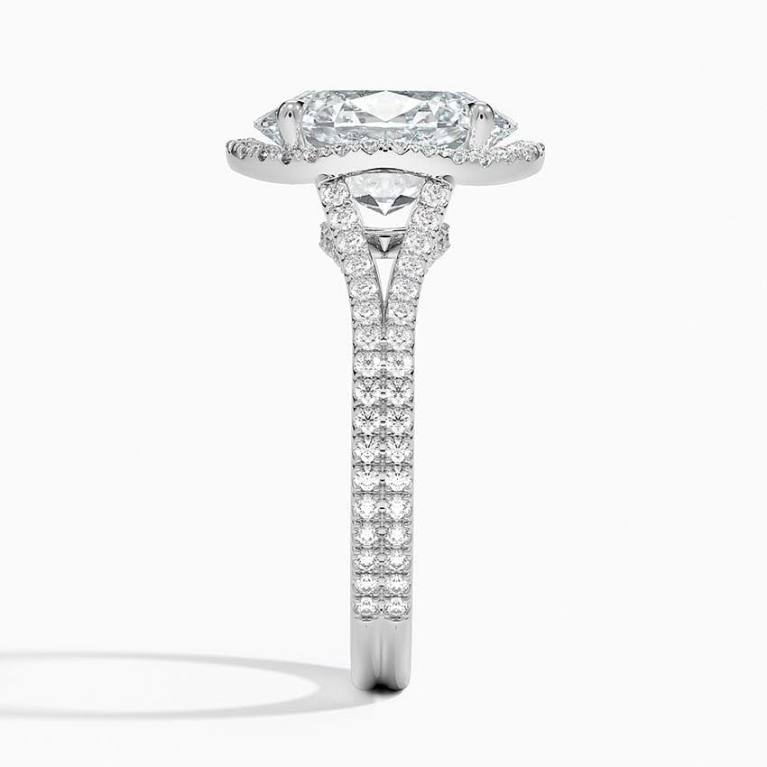 1-5 Ct Oval Cut Moissanite Engagement Ring 10k 14k 18k Gold & 925 Sterling Silver Split Shank Moissanite Ring Christmas Gift For Her3