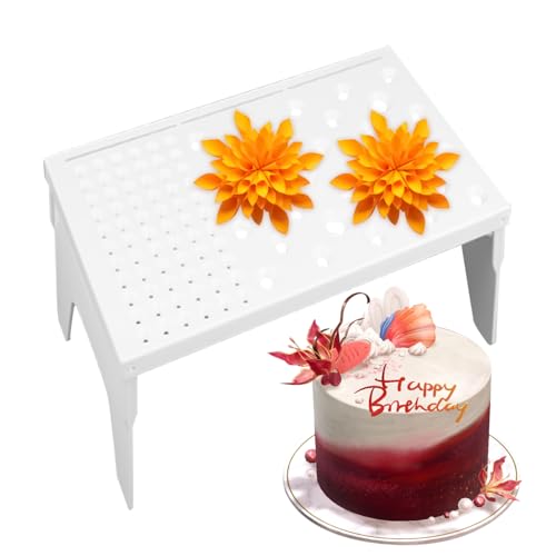Estante de secado de flores para fondant, herramientas para hornear, decoración de pasteles, soporte de secado al aire, suministros de decoración de pasteles, herramienta para hornear postres