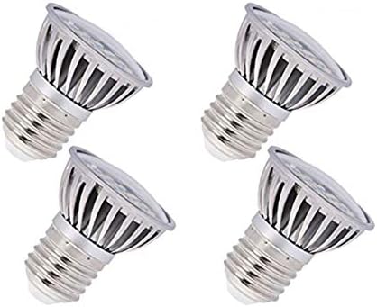 CTKcom 5W LED PAR16 Bulb Spotlight COB Bulbs Dimmable(4 Pack)-Halogen Light 50W Equivalent HR16 LED Flood Lamps 3000K Warm White 120 Degree Beam Angle E26/E27 120V