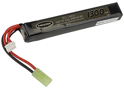 Evike Matrix High Performance 11.1V Stick Type Airsoft RC LiPo Battery (Config: 1300mAh / 15C / Small Tamiya)