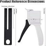 Zihvfzu Dispensing Kit d'armes, 50ml 1:1/1:2 Ratio de mélange manuel d'époxy AB Gun, utilisé pour extruder deux composants Adhésif avec une spécification de 50ml, Buses de mélange statiques incluses