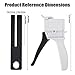 Zihvfzu Dispensing Gun Kit, 50ml 1:1/1:2 Ratio Manual Epoxy Mixing Dispensing AB Gun, Used For Extruding two-component Adhesive with a Specification of 50ml, Static Mixer Nozzles Included
