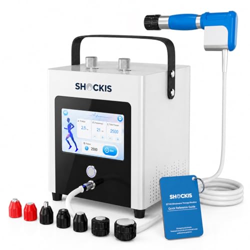 SHOCKIS Shockwave Therapy Machine, Shockwave Therapy Device, FSA/HSA Eligible ESTW Machine, Shockwave Therapy Machine for Pain Relief Therapy, Hip Pain Relief, Portable Shockwave Machine