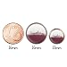 Studs par con motivo Horizonte de Viena Austria Austria bronce 12mm