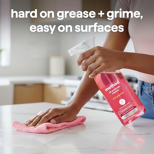 Method All-Purpose Cleaner, Pink Grapefruit, Plant-Based, 28 oz Spray Bottle - image 2