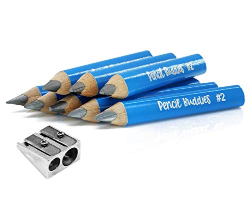 Short Thick Triangle Pencils For Kids – Stronger 5MM Core,...