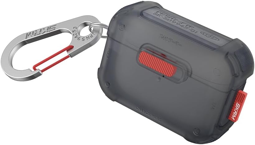 SKRM SKINARMA Mecha case Compatible with AIRPODS PRO 2 (Titanium)