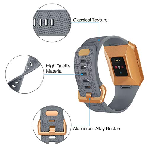 Image of AIUNIT Compatible Ionic Bands for Men Women Teens Kids Large Small, Strap Sport Accessory Wristband Design for Ionic Smart Watch