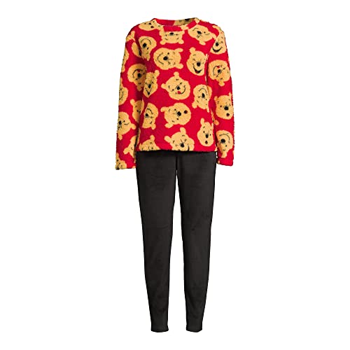Pyjama Disney femme résout le manque de confort nocturne ensemble Winnie rouge 12-14