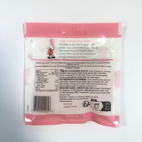 Jelly Belly Top 3er Mix - 20 Flavours Mix mit den beliebtesten Sorten, American Classics und Cotton Candy - Jelly Beans (3 x 70g)