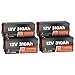 12V 310Ah LiFePO4 Lithium Battery 4PCS– Max. 3968Wh, 15000+ Deep Cycle Battery with 100A BMS, Low-Temp Cutoff | A+ Grade Cells for Marine, Trolling Motor, Off-Grid Home Energy Storage, Van Life