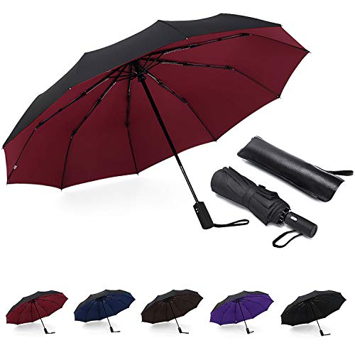 Paraguas Plegables. Rojo Rojo Rojo