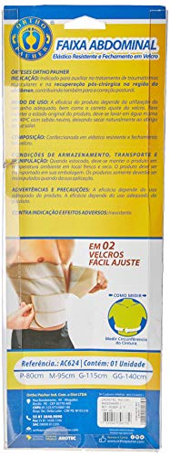 Faixa Abdominal com Dois Painéis, Ortho Pauher, Bege, Extra Grande