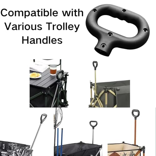 Image of Trolley Handle for Camping Wagon /Beach Shopping Cart Wagon Cart Push Handle Replacement, Portable Folding Wagon Push Spare Handle, Hand Truck Handle Accessory