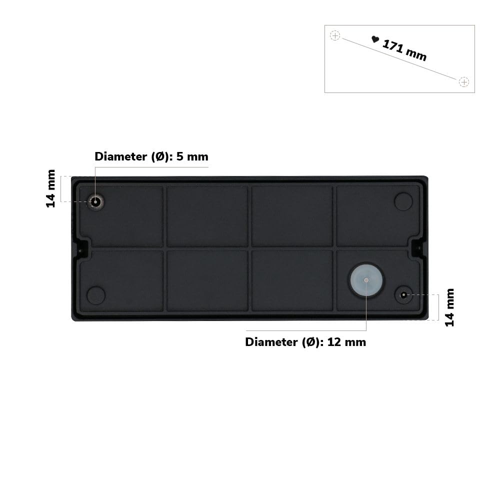 HOFTRONIC - Kansas Doppel LED Wandleuchte innen/außen - 12W 1200lm Cube/Eckig - 3000K LED Außenleuchte mit einstellbare Abstrahlwinkel - Wandbeleuchtung IP65 Wasserdicht
