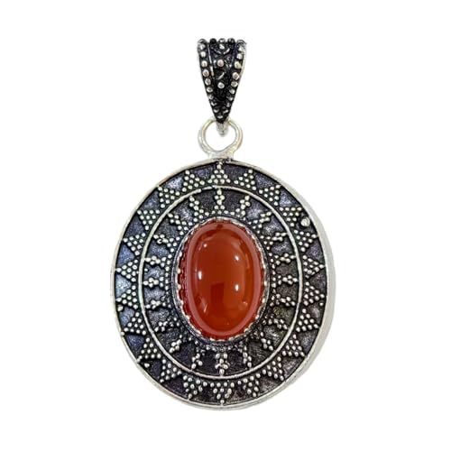 Collier onyx rouge naturel et argent, le bijou ethnique idéal pour sublimer vos soirées