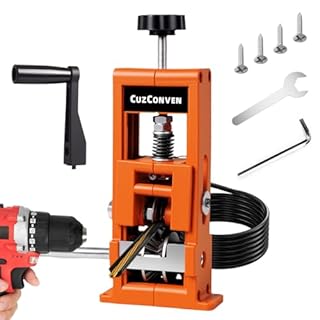 CuzConven Wire Stripper Machine,0.04-1 Inch Scrapping Copper Wire Peeler Machine, Drill Powered/Hand Crank Dual-drive Wire Stripper Tool for Scrap Copper Recycling & DIY etc.