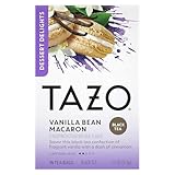 TAZO Dessert Delights Vanilla Bean Macaron Tea Bags, Sugar and Calorie Free, 15 Total Tea Bags