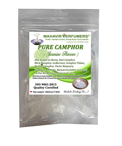 Image of Flavoured Desi Camphor-IsoBorneol-Pure Camphor- Camphor Flex (edible-pure-pharma grade)(Aqua White) (All in 1, Pack of 4) Rose, Jasmine, Sandalwood and Natural Camphor