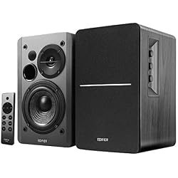 Edifier R1280DBs Active Bluetooth Bookshelf Speakers - Optical Input - 2.0 Wireless Studio Monitor Speaker - 42W RMS with Subwoofer Line Out - Black