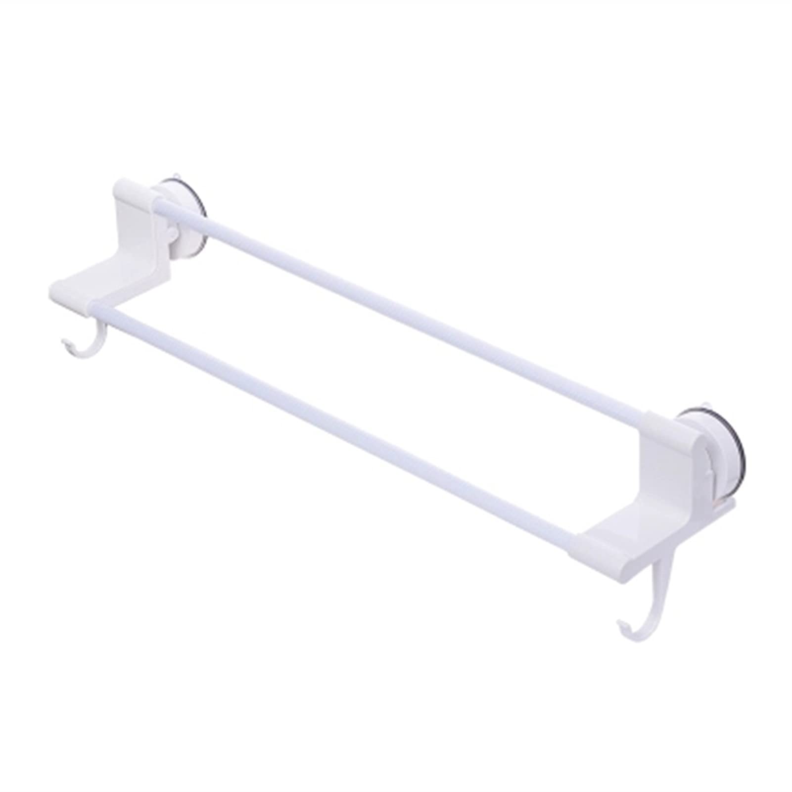 LMYSXAOZ LNNSHX Bathroom Free Punching Hanging Towel Rack Strong Suction Cup Double Pole Simple (Size : 23.6in) (23.6in)