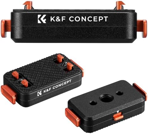 K&F CONCEPT Magnetische Schnellwechselhalterung für Insta360 X5/X6 | Aluminiumlegierung Halterungsbasis 1/4" Schraubenloch für Stativ, Selfie-Stick-Ständer für Ace Pro 2/X4 Air, Zu