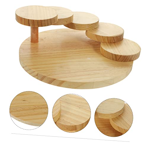 Plato giratorio de sushi de madera para servir miniatura 3