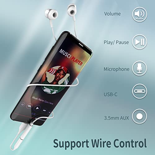 Usb C Headphone Adapter Jack Audio Cable Dongle Splitter(2Pack)Dac Typec To 3.5Mm Aux Cord Connector Extension Compatible For Lg Samsung Galaxy S20 Fe Ultra Note10 S9 Z Flip3 I Pad Pro Air 4 2020 2021 #TOP4