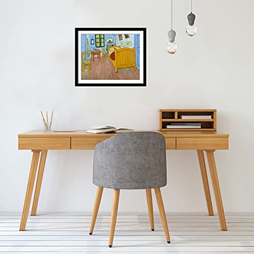 Image of Tallenge - Set of 10 Best of Vincent Van Gogh Paintings (Vol 2) - Small Poster Paper - Framed (Paper, 12 x 17 Inches, Multicolor)
