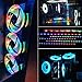 120mm Fan RGB Fans High Performance PC Fan RGB Computer Case Fans Low Noise Computer Fans Cooling Fans - 3 Packs 120mm Case Fan
