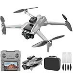 HUAJUN 5G GPS Drones with Camera for Adults Professional, Drones with 4.5-Inch HD Screen Brushless Motor, Auto Return, Follow Me, One Key Start, Foldable RC Quadcopter for Beginners