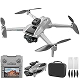 OBEST Drone GPS Avec Caméra 4K,Écran Télécommande 4.5 Pouces avec Camera,Caméra ESC 90°,Transmission FPV 5G,23 * 2 Minutes de Vol,Pour Photo/Vidéo