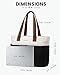 LOVEVOOK Puffer Tote Bag with 8 Pockets&Cosmetic Bag, Waterproof Work Bag for Women, Puffer Tote for Women Work, Travel, Gym