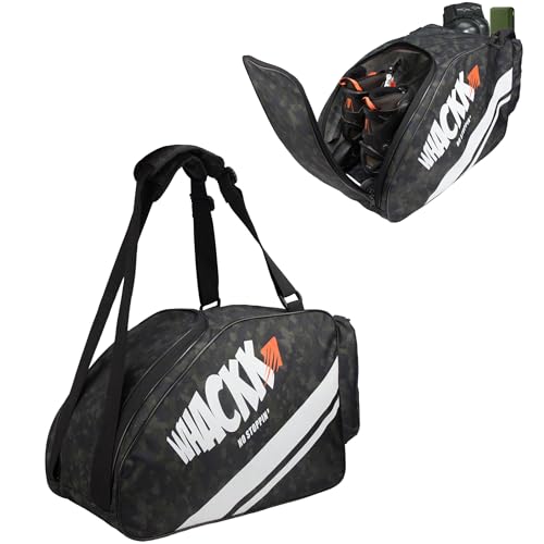 Image of WHACKK Steezy Skating Bag - Large Compartment for Skates, Helmet, Pads, Gloves, Clothes & Accessories, Convertible Shoulder & Backpack, Water-Resistant