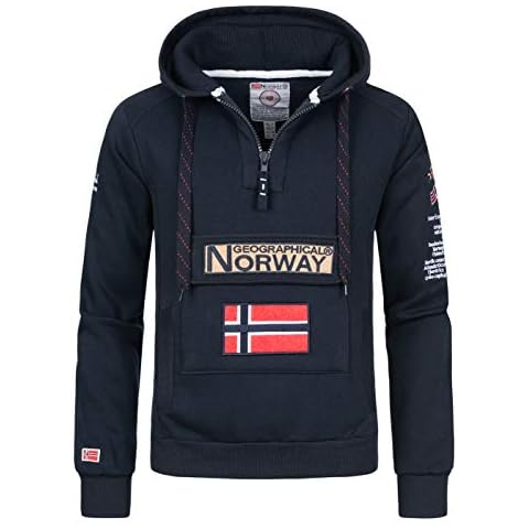 Geographical Norway GYMCLASS Men - Sudadera De Bolsillo Canguro para Hombre Cover