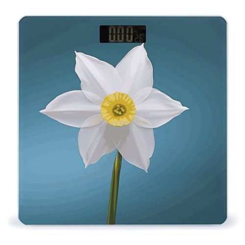 Báscula digital de baño blanca JTREHY 10.2 pulgadas