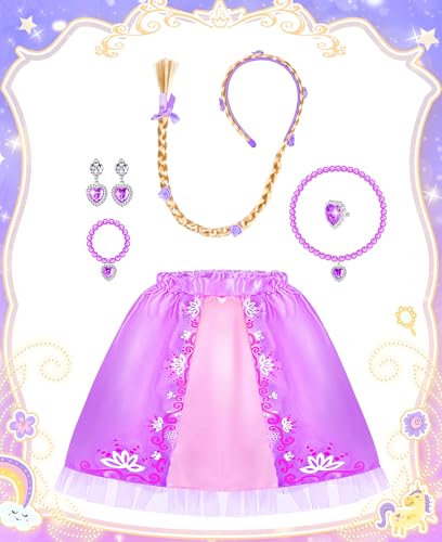 Vestido de princesa para niñas con tutú y accesorios miniatura 4