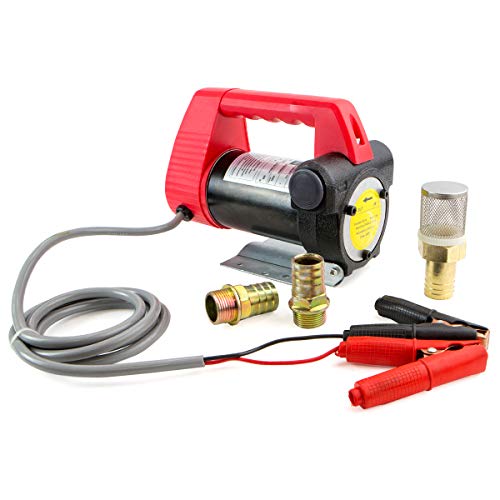 Stark 12V Commercial Portable DC Electric Fuel Transfer Pump Diesel Oil Kerosene Fuel Transfer Extractor Pump Motor Auto Self Priming Pump