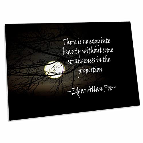 3dRose Edgar Allan Poe Desk Pad Place Mats grande miniatura 1