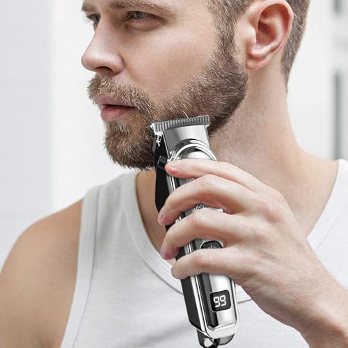 Cortacésped de pelo de nariz inalámbrico con pantalla LCD de 11 x 3,8 cm 2