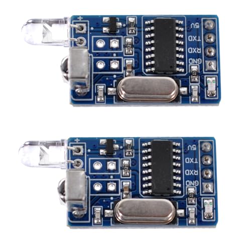 Ganasome Módulo decodificador transceptor infrarrojo IR 2 piezas - Control remoto de comunicación TTL para Arduino