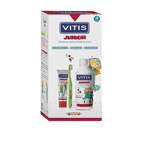 Vitis junior pack pasta + colutorio + cepillo