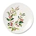 Holly and Vines Christmas Dinner Plates – Set of 4 Stoneware Holiday Plates with Artist-Designed Greenery & Berry Motifs, Elegant Christmas Tableware for Entertaining & Winter Dining