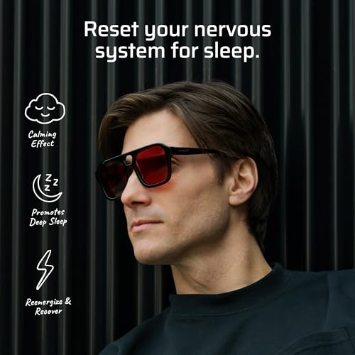Image of TrueDark by Dave Asprey | Twilights Red Lenses Block 99% Blue, Green & Violet Light for Night Use