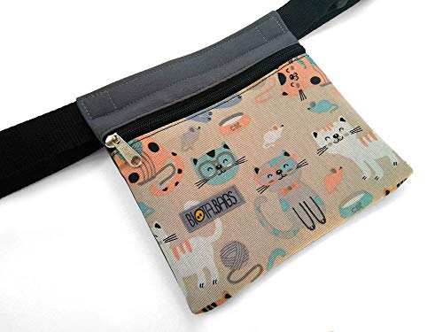 Riñonera Infantil Gatitos, bolso bandolera lateral para niñas y niños, bolso cintura Cover